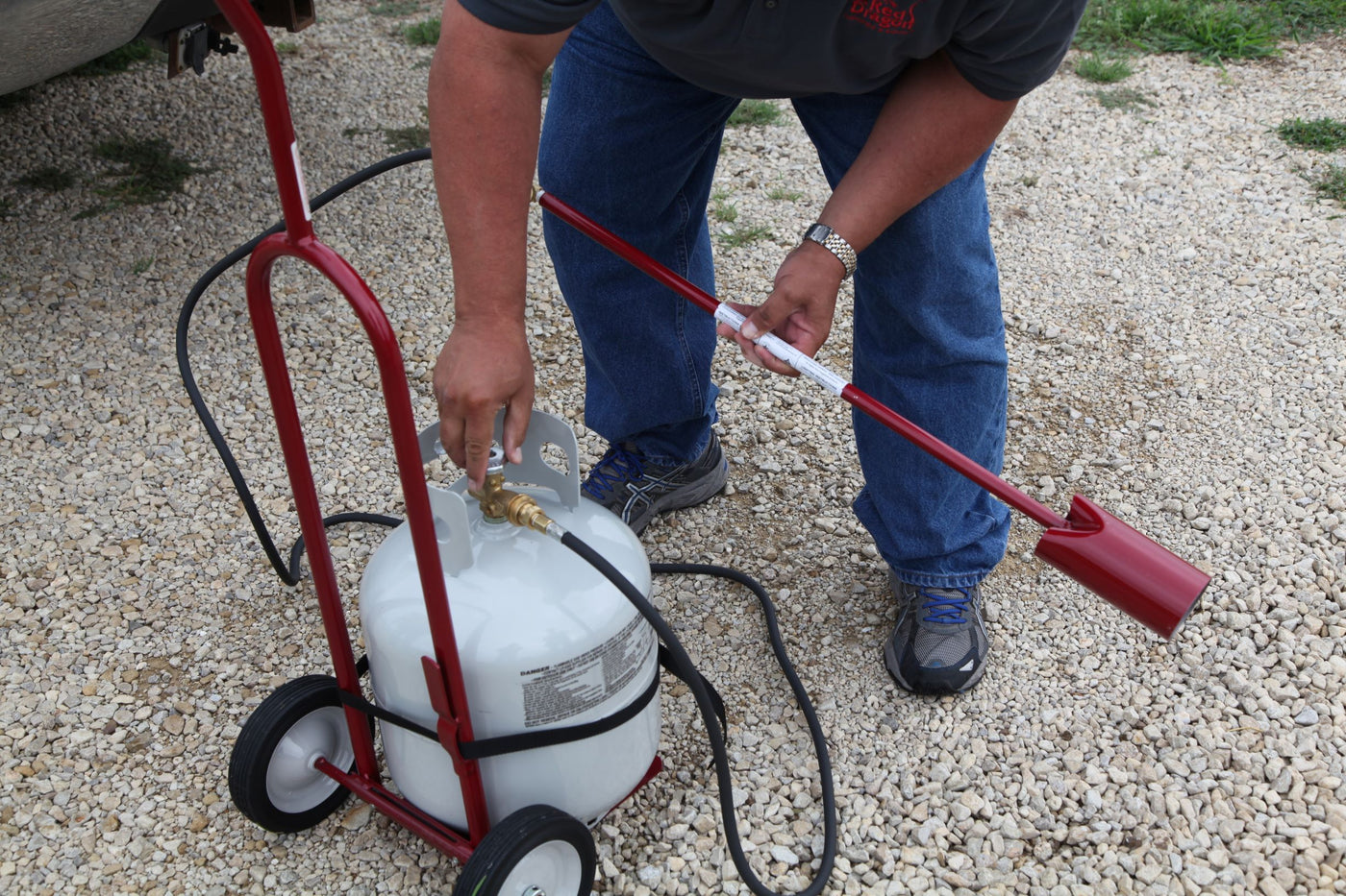 Torch Rig Dolly #VT3-30SVCOMBO Vapor Torch Kit w/Squeeze Valve & Dolly – Flame Engineering